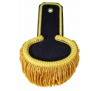 Epaulette Black / Gold Fringe